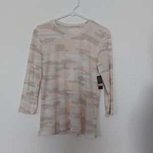 Lucky Brand Pink Camo Lightweight Tee Size S NWT
